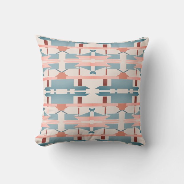 Almofada O roxo rosa-lacre bege a sudoeste parece um grande (Frente)