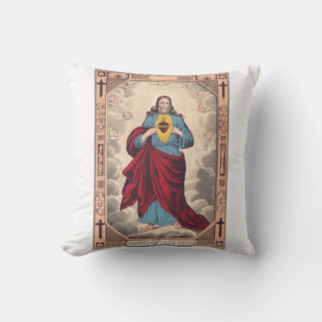 Almofada O Sagrado Coração de Jesus (Frente)
