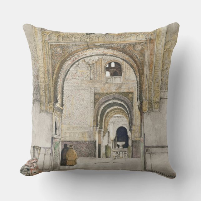 Almofada O Salão das duas irmãs (Sala de las dos Herma (Frente)