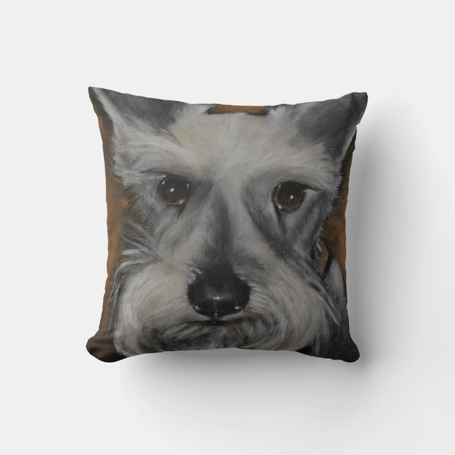 Almofada O Schnauzer 2 - travesseiro decorativo (Frente)