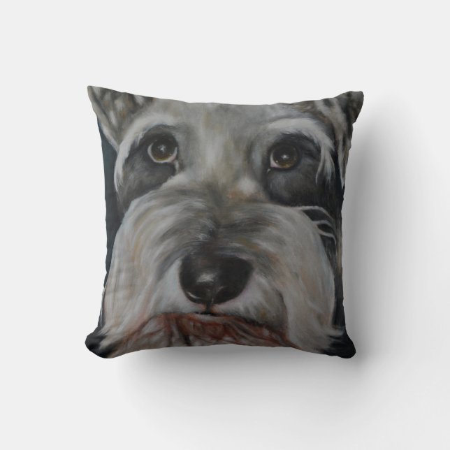 Almofada O Schnauzer - travesseiro decorativo (Frente)