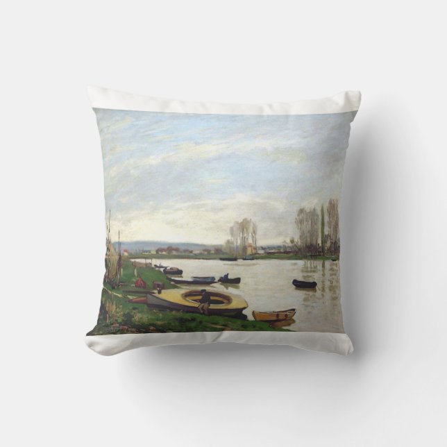 Almofada O Sena em Argenteuil de Sisley (Frente)