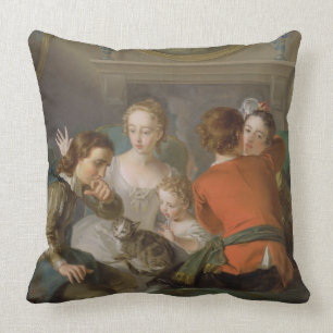 Almofada O sentido de toque, c.1744-47 (óleo em canvas)