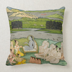 Almofada O Shuku prudente Deva que endereça o rei Parikshit