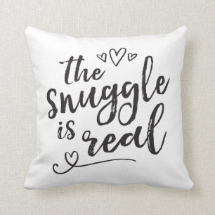 Almofada O Snuggle é citações engraçadas reais