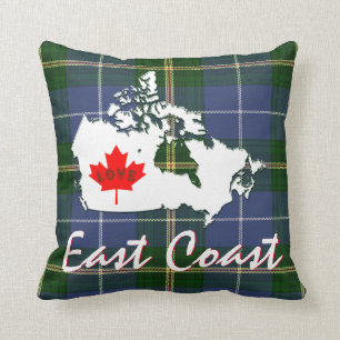 Almofada O tartan de Nova Escócia personaliza a costa lest