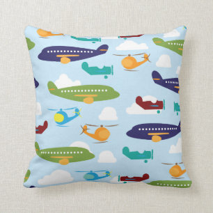 Almofada O tema do avião caçoa travesseiros decorativos d