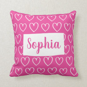 Almofada O travesseiro das meninas personalizadas do