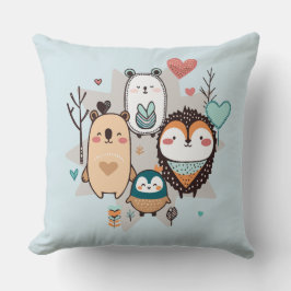 Almofada O travesseiro decorativo apresenta uma ilustração