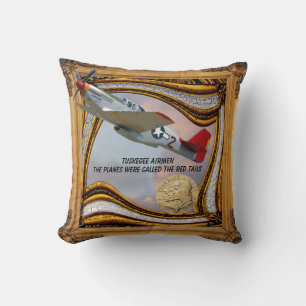 Almofada O Travesseiro decorativo do Avião de Tuskegee
