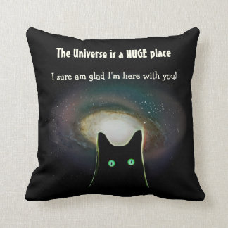 Almofada O universo é travesseiro decorativo bonito do gato