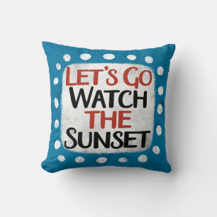 Almofada O vamos Vai Ver O Travesseiro decorativo Sunset