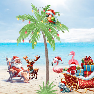 Almofada O Verão Tropical Vive O Natal Em Festa De Julho