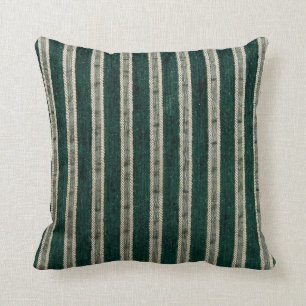 Almofada O verde listra o tecido de upholstery