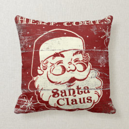 Almofada O vintage retro vem aqui travesseiro de Papai Noel