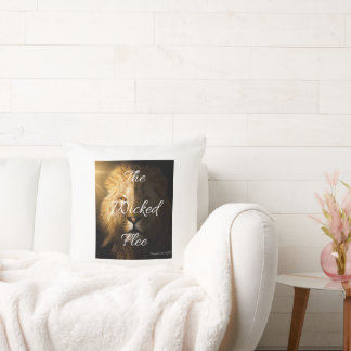 Almofada O Wicked Flee Proverbs 28:1 KJV