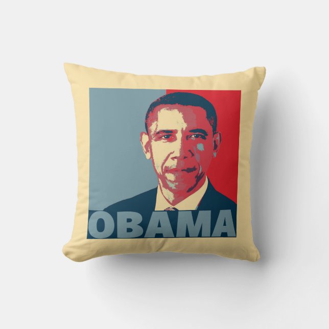 ALMOFADA OBAMA POP ART (Frente)