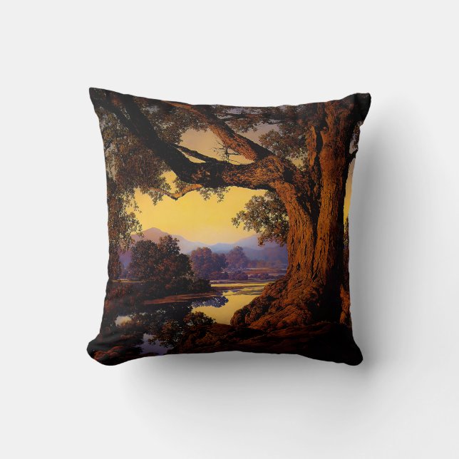 Almofada obra de arte de Maxfield Parrish (Frente)