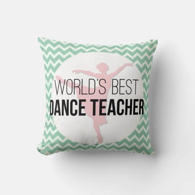 Almofada Obrigado personalizado Chevron do instrutor da (Frente)