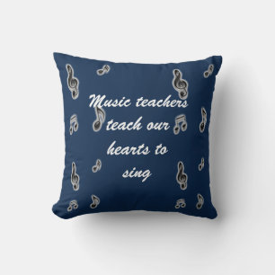 Almofada Obrigado Professor de Música Presente de Apreciaçã