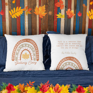 Almofada Obtenção personalizada do arco-íris Cozy Watercolo