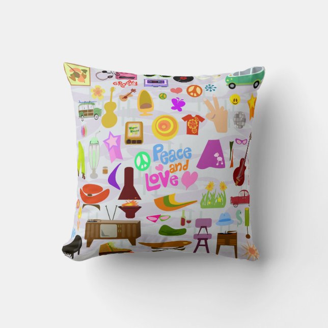 Almofada Obtido bastante material retro (Frente)