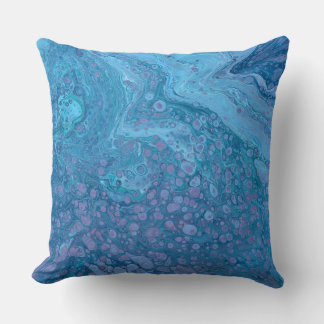 Almofada Ocean Breeze 3 Blue Purple Abstract Accent Pillow