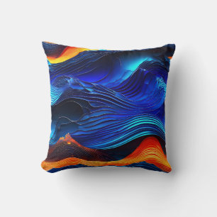 Almofada Ocean Lava "Aquaflame"