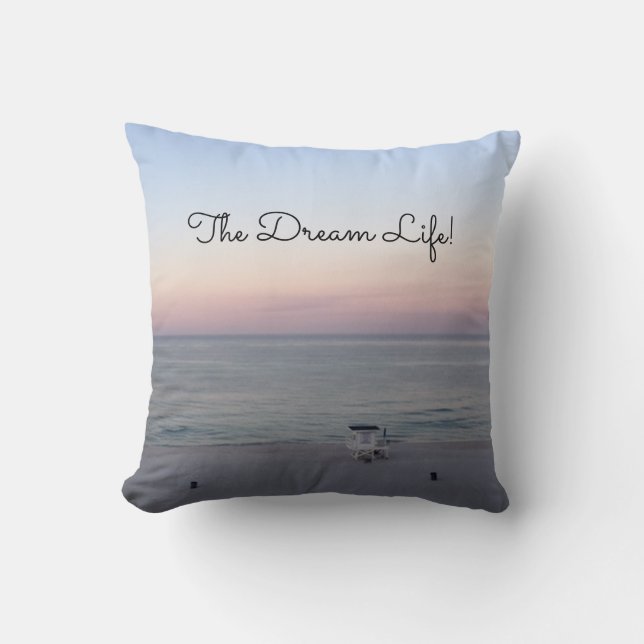 Almofada Ocean Sunrise Dream Life (Frente)