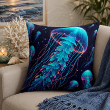 Oceano Brilhante: Travesseiros decorativos inspira