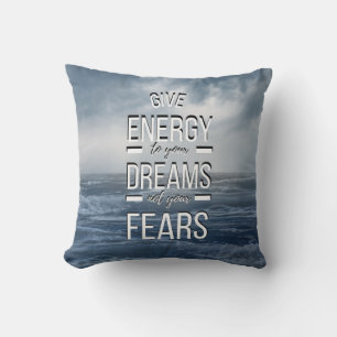 Almofada Oceano de cotação de energia motivacional