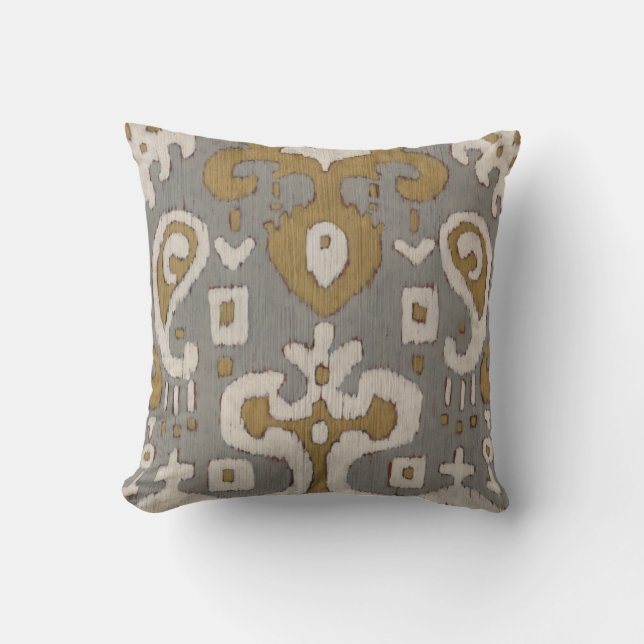 Almofada Ochre Ikat I (Frente)