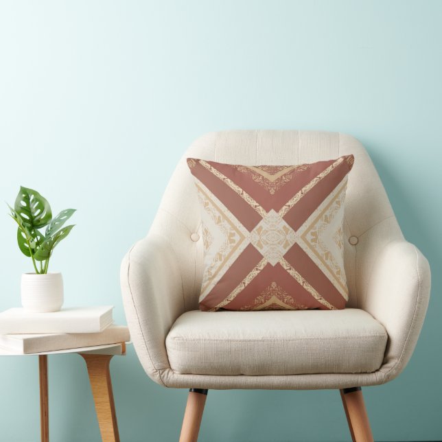 Almofada Ocrélia – Tons Terrosos e Quentes Decoração Aterra (Cadeira)