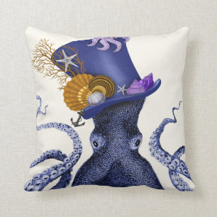 Almofada Octopus com chapéu náutico