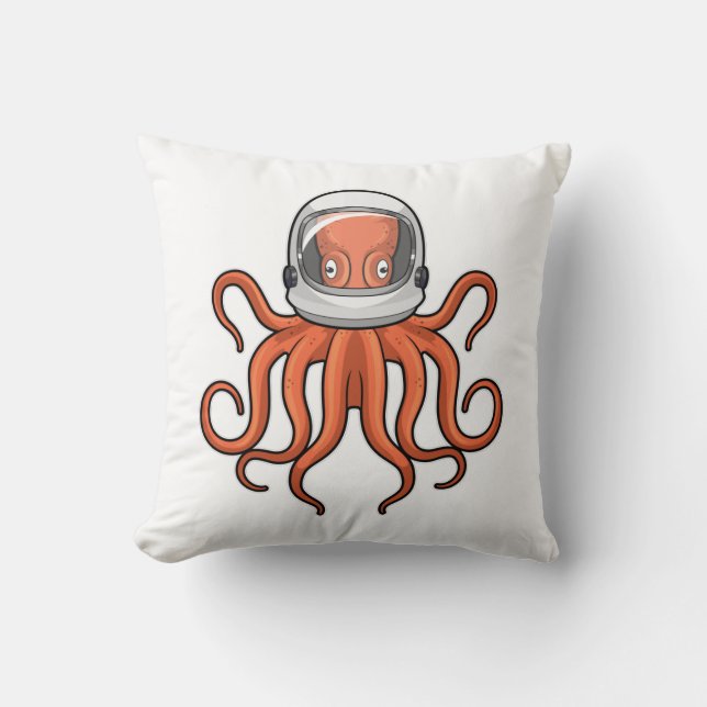 Almofada Octopus como astronauta (Frente)