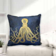 Octopus costeiro Dourado Azul Meia-Noite - Tronco 