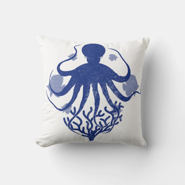 Almofada Octopus (fundo leve) (Frente)