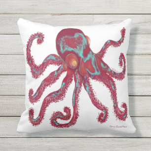 Almofada Octopus - Marinho Profundo