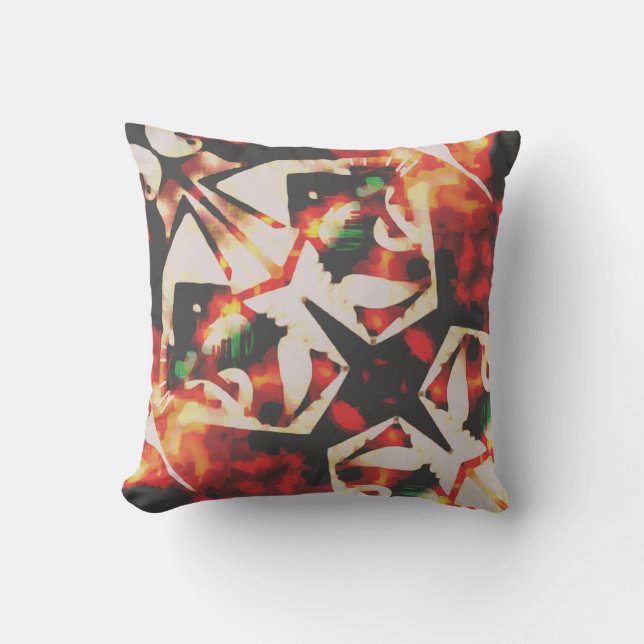 Almofada Óculos Dourados Laranja Belo Diagonal (Frente)