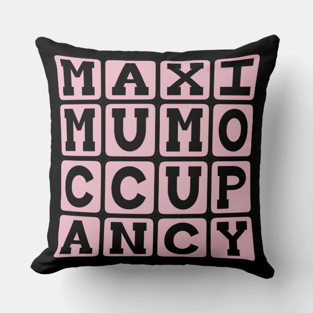 Almofada Ocupação Máxima, Gravidez Engraçada (Frente)