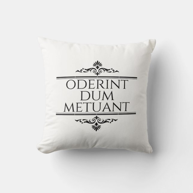 Almofada Oderint Dum Metuant (Frente)