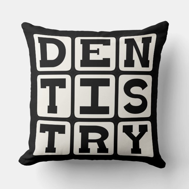 Almofada Odontologia, A Ciência dos Dentes (Frente)