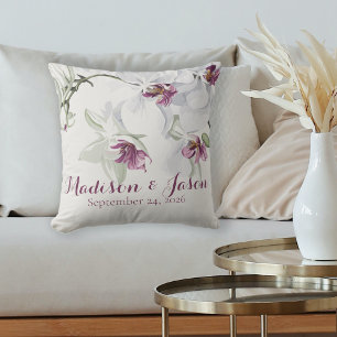 Almofada Oferta Personalizável de Casamento para Orquídeas