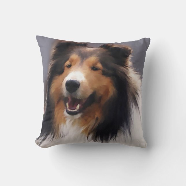 Almofada Ofertas de arte Shetland Sheepdog (Frente)