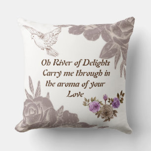 Almofada Oh River of Delights Floral Butterfly Travesseiro