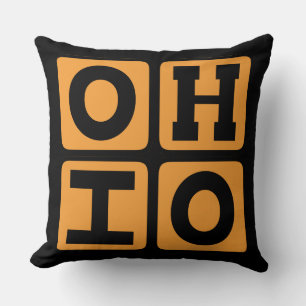 Almofada OHIO Estado Ohioan Buckeye EUA Cincinnati Clevelan