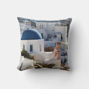 Almofada Oia, Santorini Grécia, Fotografia, Travesseiro