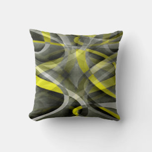 Almofada Oitenta Vibes Daffodil Amarelo e Cinza Camada Cu
