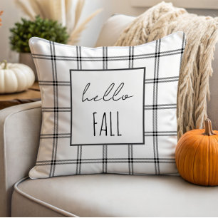 Almofada Olá, Fall Modern Farmhouse Travesseiro Minimalis