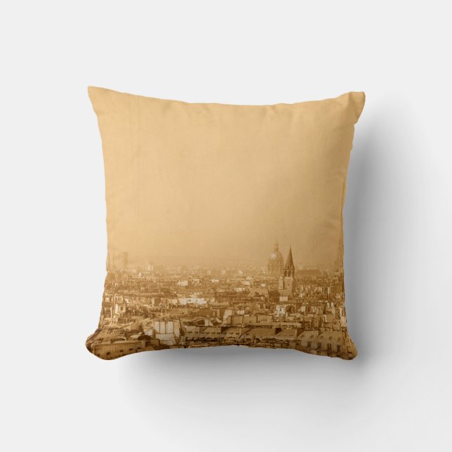 Almofada Old-fashioned paris franceparis, aged, ancient, an (Frente)